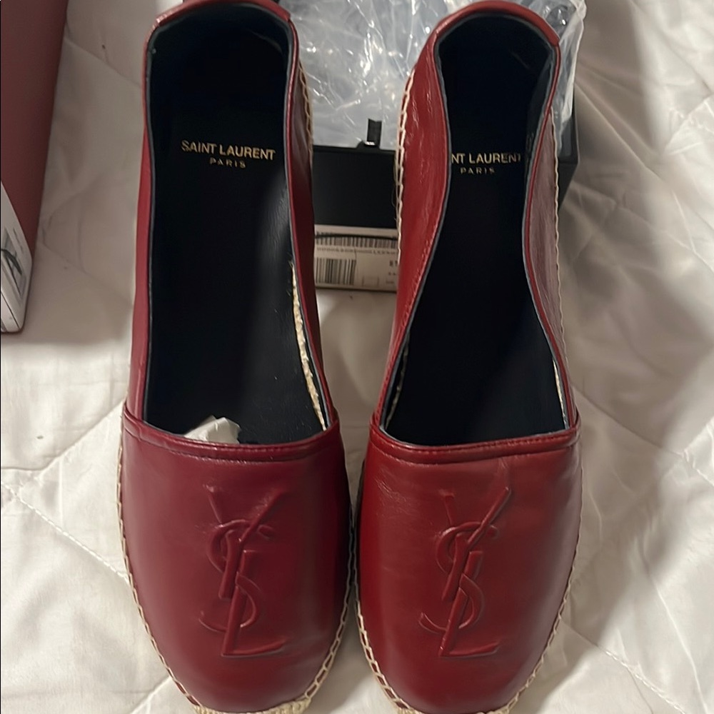 Saint Laurent Red Espadrilles